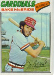 1977 Topps Baseball Cards      516     Bake McBride
